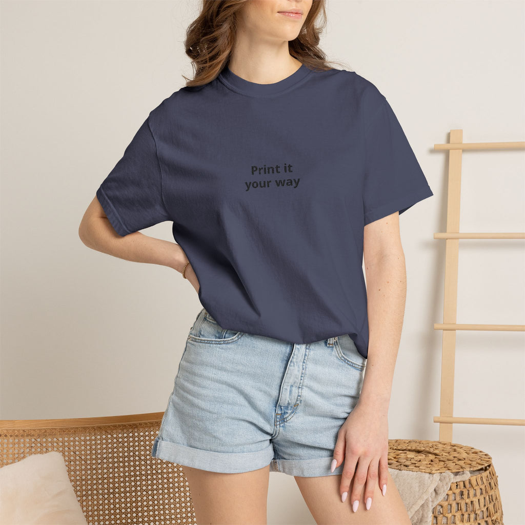 Print It Your Way T-Shirt — Minimalist Custom Text Tee