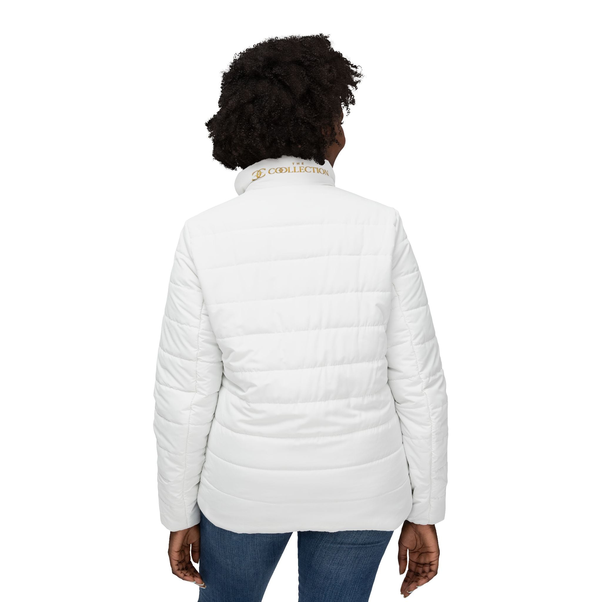 The Coollection Women's Sculpted White Puffer Jacket