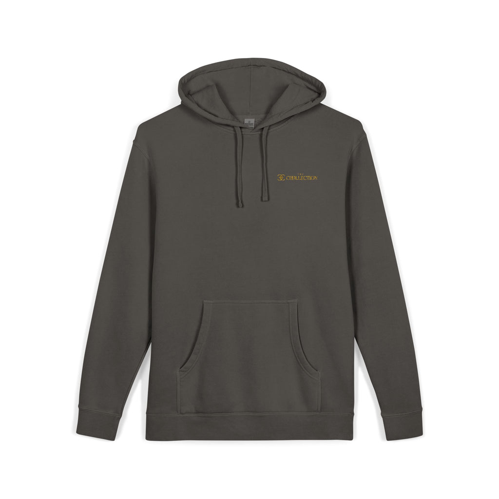 Minimal 'Good Vibes' Pigment-Dyed Hoodie