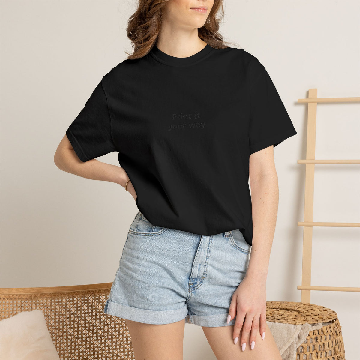 Print It Your Way T-Shirt — Minimalist Custom Text Tee