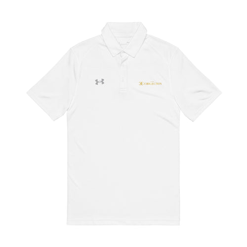 Embroidered White Polo Shirt – Under Armour Men's Golf & Performance Polo
