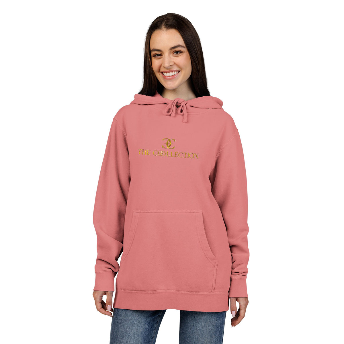 Ladies  'Good Vibes' Pigment-Dyed Hoodie