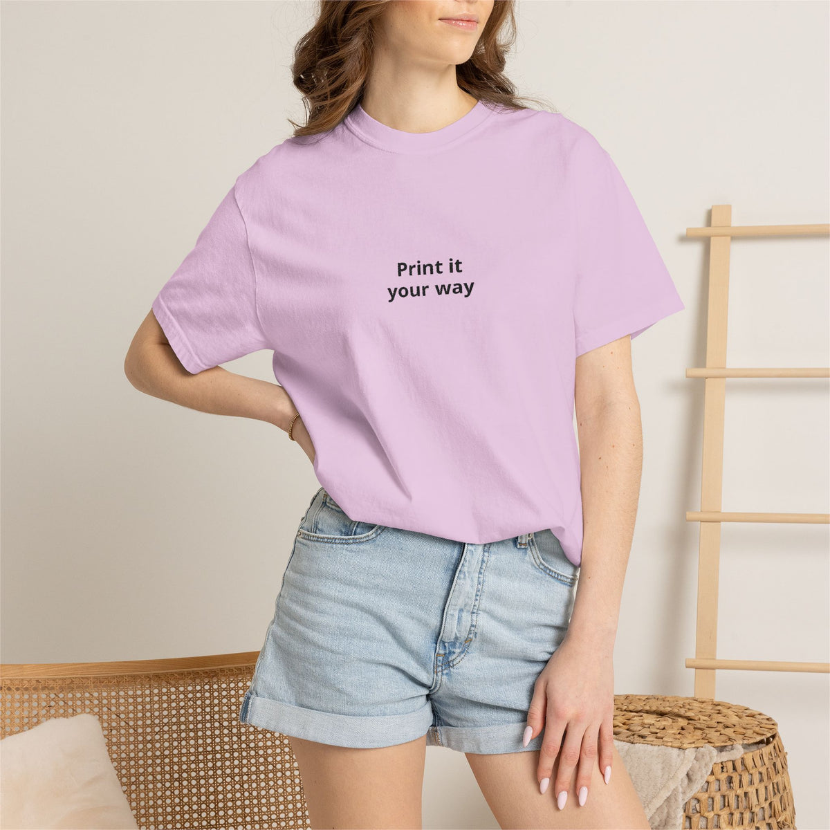 Print It Your Way T-Shirt — Minimalist Custom Text Tee