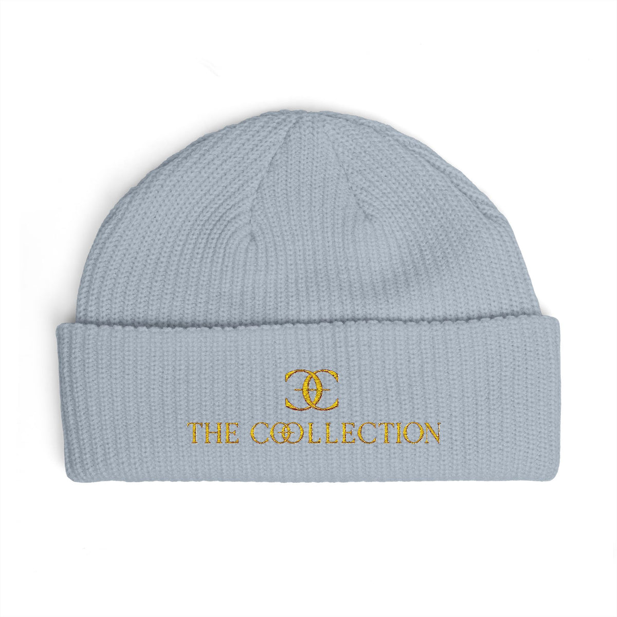 Cuffed Beanie — The Collection Gold Logo Knit Hat