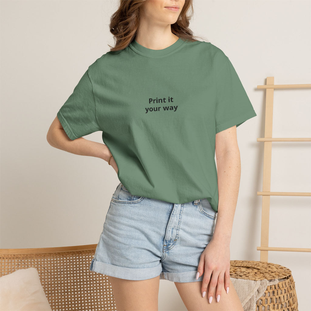 Print It Your Way T-Shirt — Minimalist Custom Text Tee