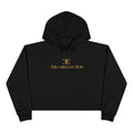 The Collection Cropped Hoodie — Minimal Gold Logo Crop Hoodie