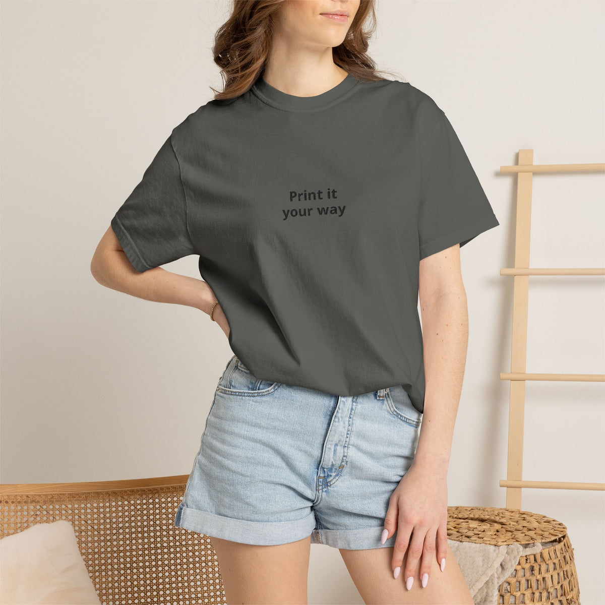 Print It Your Way T-Shirt — Minimalist Custom Text Tee