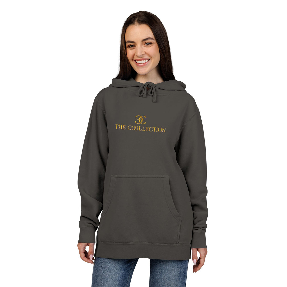 Ladies  'Good Vibes' Pigment-Dyed Hoodie
