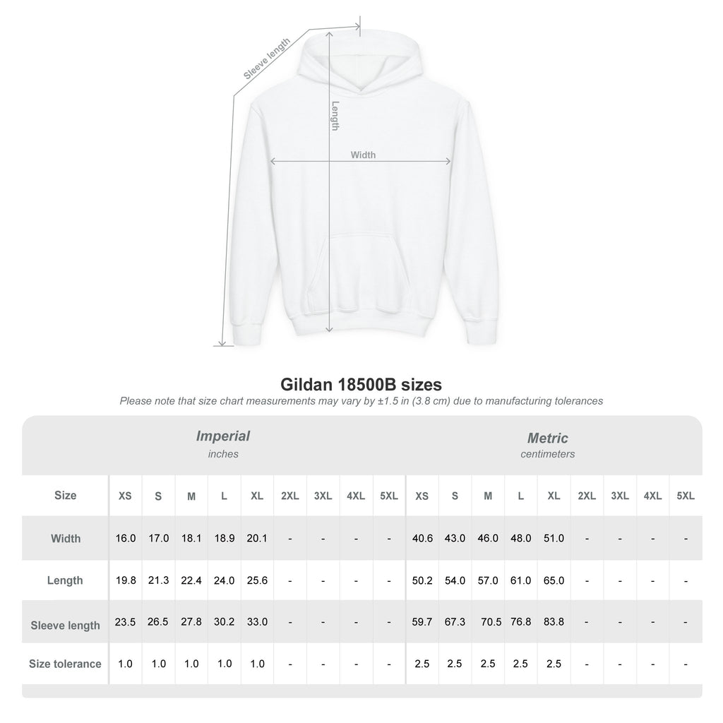 Youth Hoodie with Minimal 'O' Chest Logo – Cozy Everyday Kids Pullover
