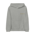 Kids Embroidered 'Be Kind' Fleece Hoodie — Soft White Pullover for Children