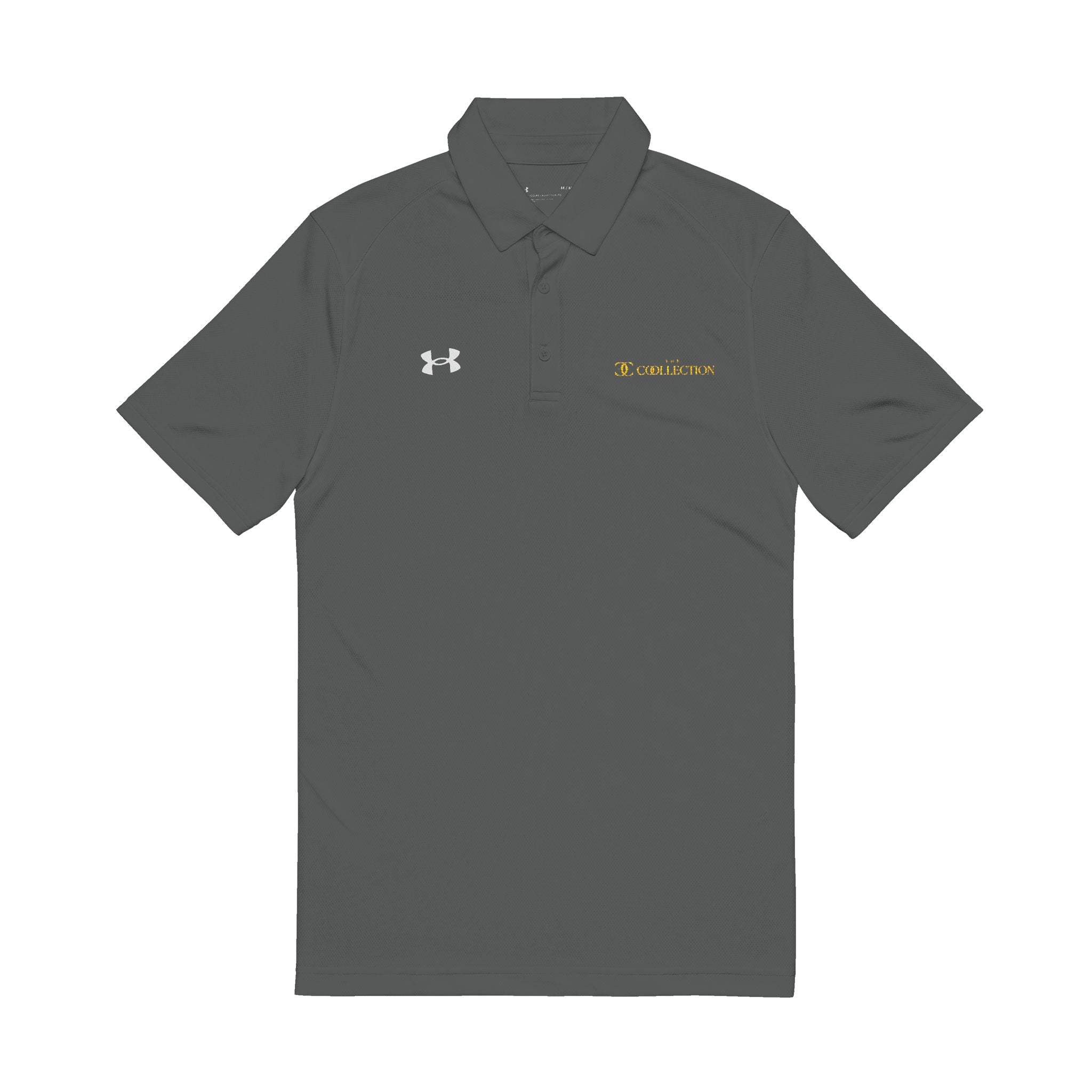 Embroidered White Polo Shirt – Under Armour Men's Golf & Performance Polo