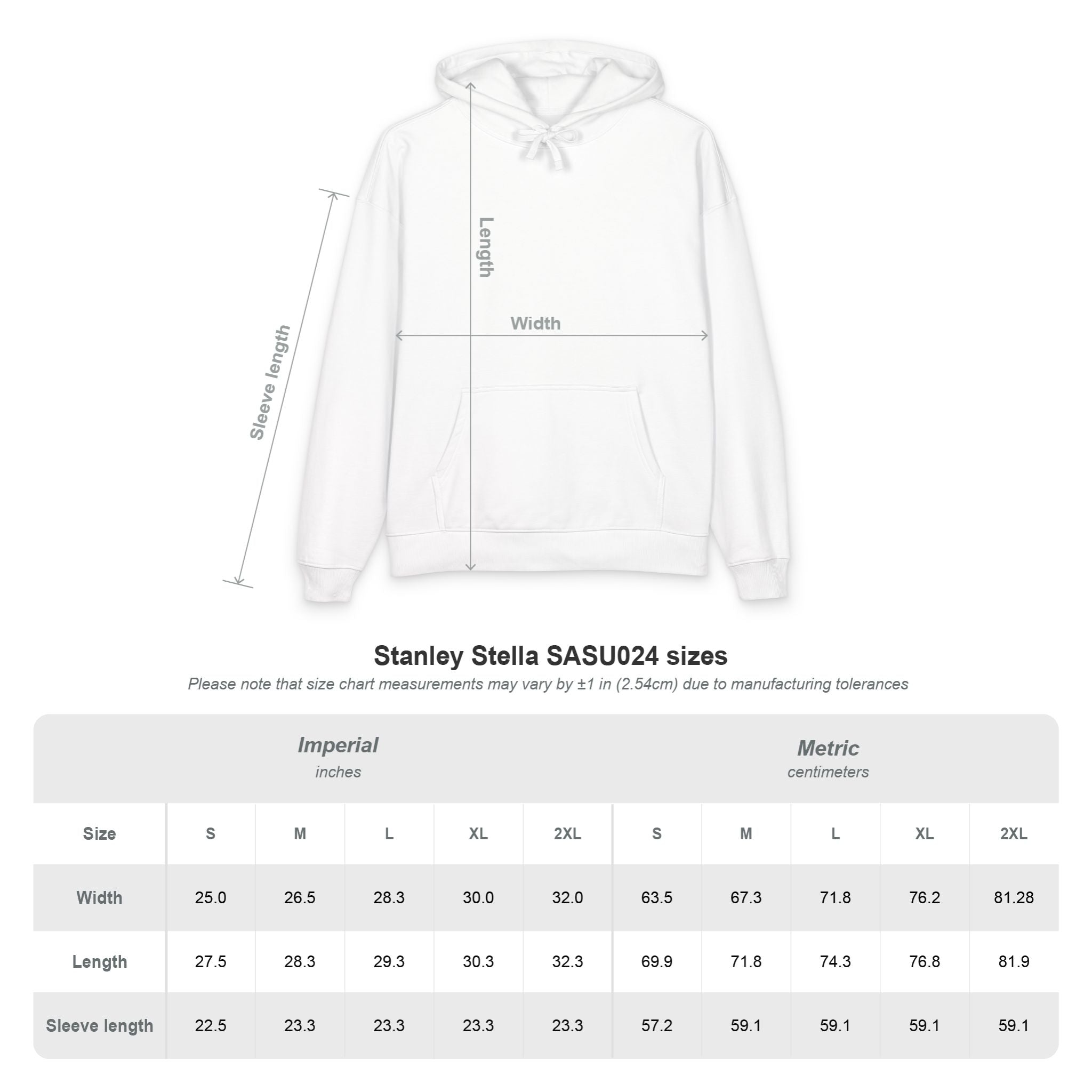 Ladies and Gentlemen's Hoodies — Organic Relaxed Pullover