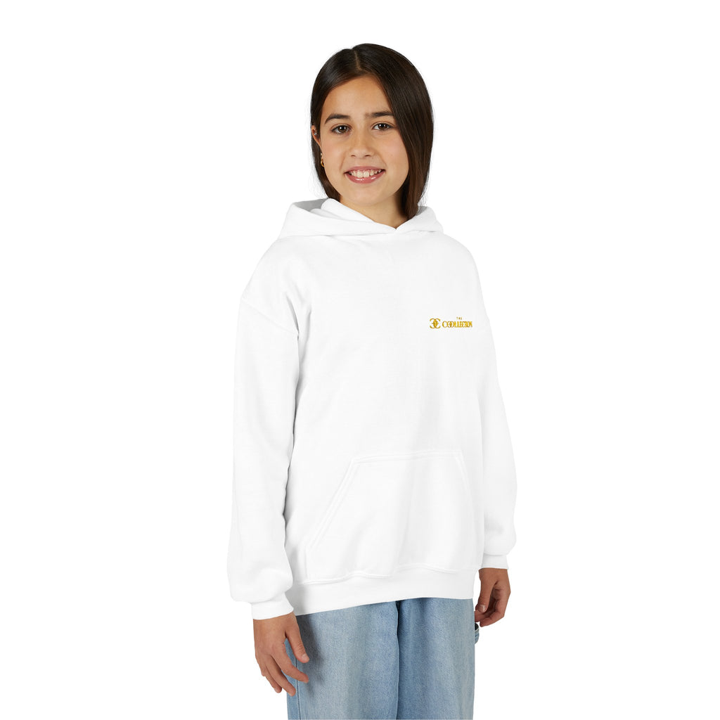 Youth Hoodie with Minimal 'O' Chest Logo – Cozy Everyday Kids Pullover