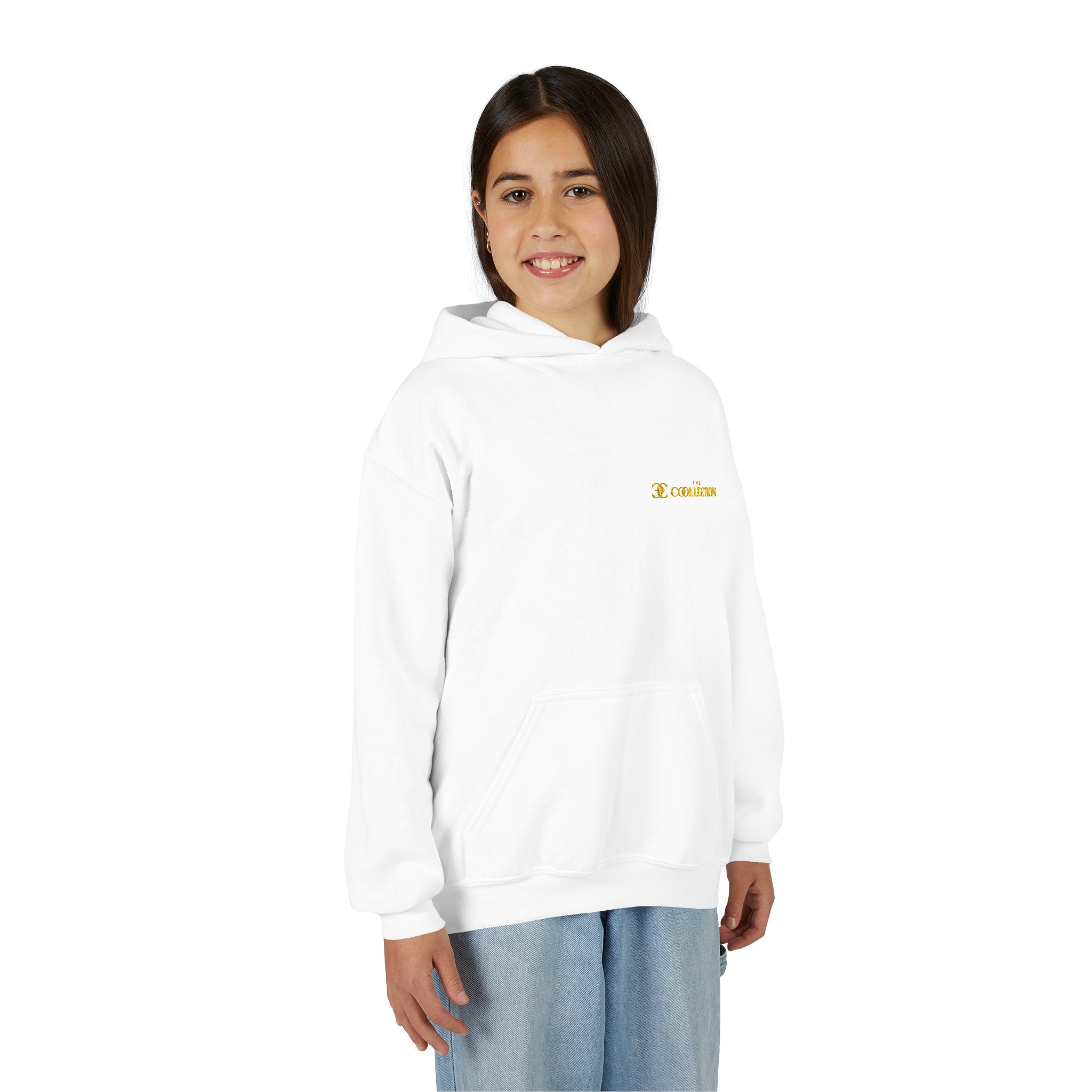 Youth Hoodie with Minimal 'O' Chest Logo – Cozy Everyday Kids Pullover