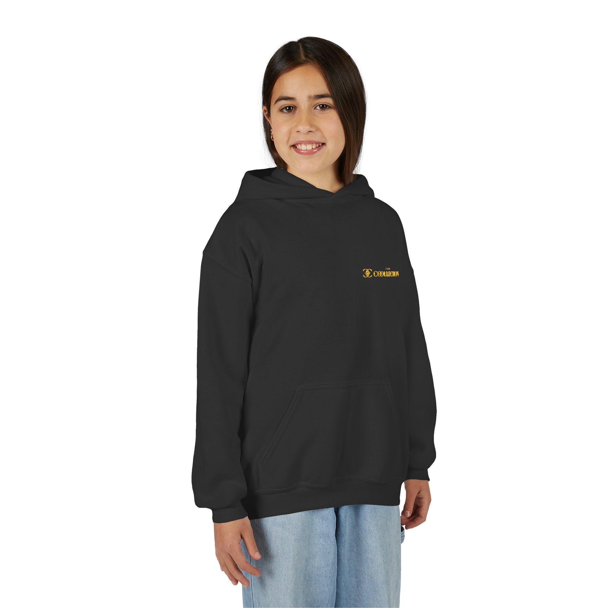Youth Hoodie with Minimal 'O' Chest Logo – Cozy Everyday Kids Pullover