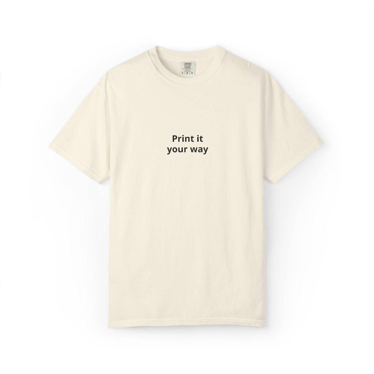 Print It Your T-Shirt — Minimalist Custom Text Tee
