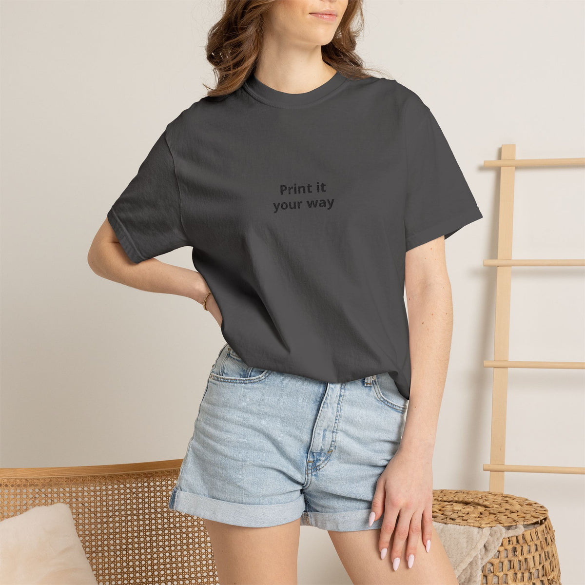 Print It Your Way T-Shirt — Minimalist Custom Text Tee