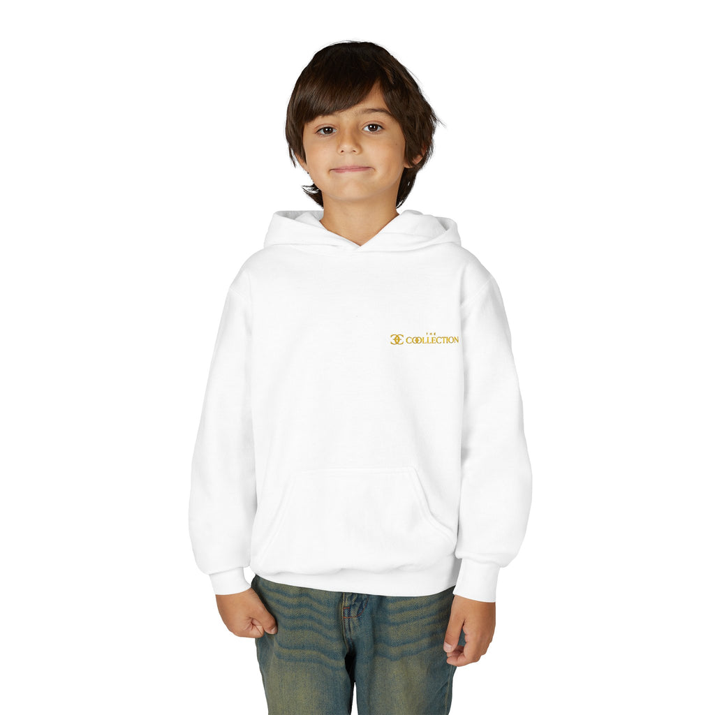 Youth Hoodie with Minimal 'O' Chest Logo – Cozy Everyday Kids Pullover