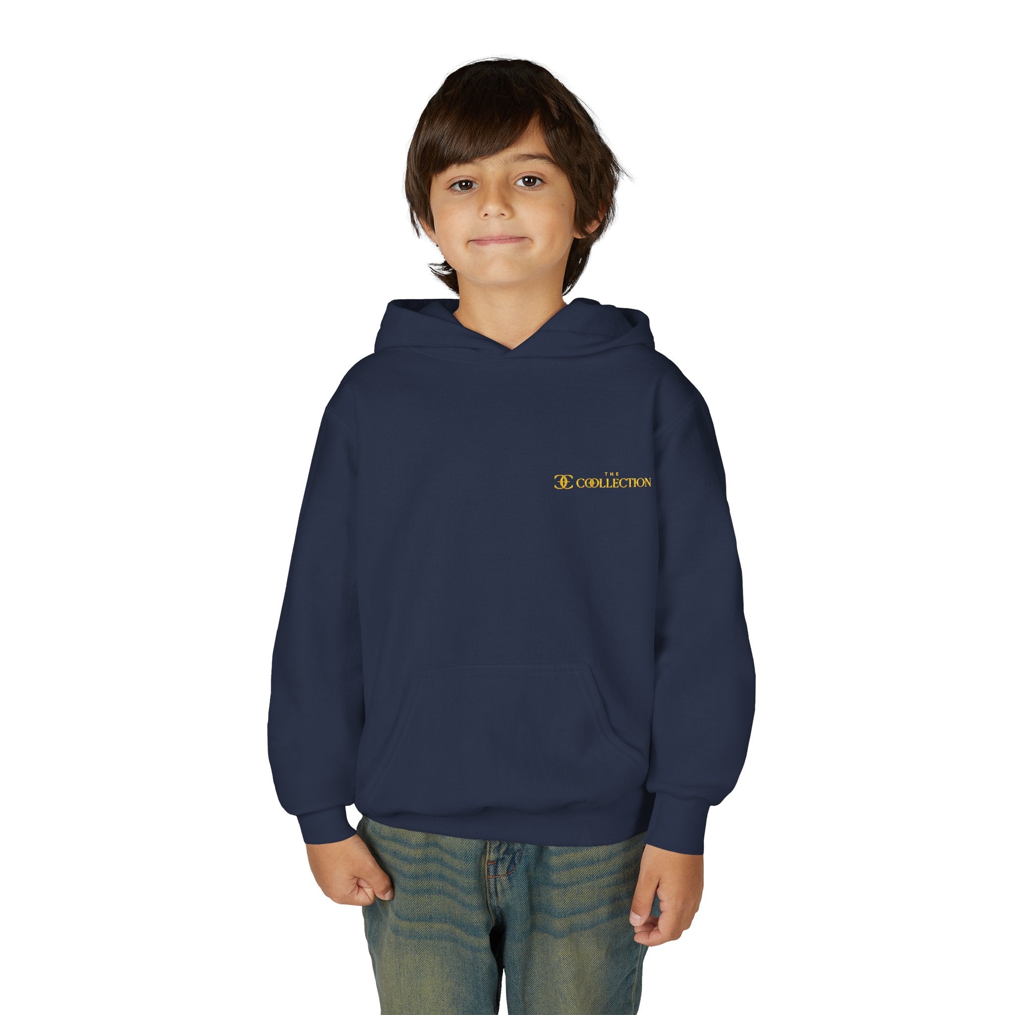 Youth Hoodie with Minimal 'O' Chest Logo – Cozy Everyday Kids Pullover