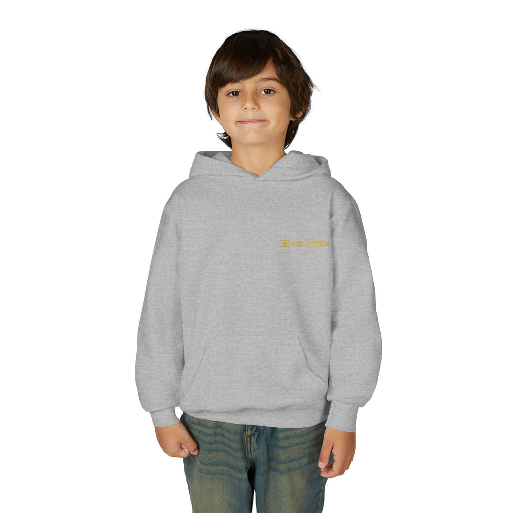 Youth Hoodie with Minimal 'O' Chest Logo – Cozy Everyday Kids Pullover