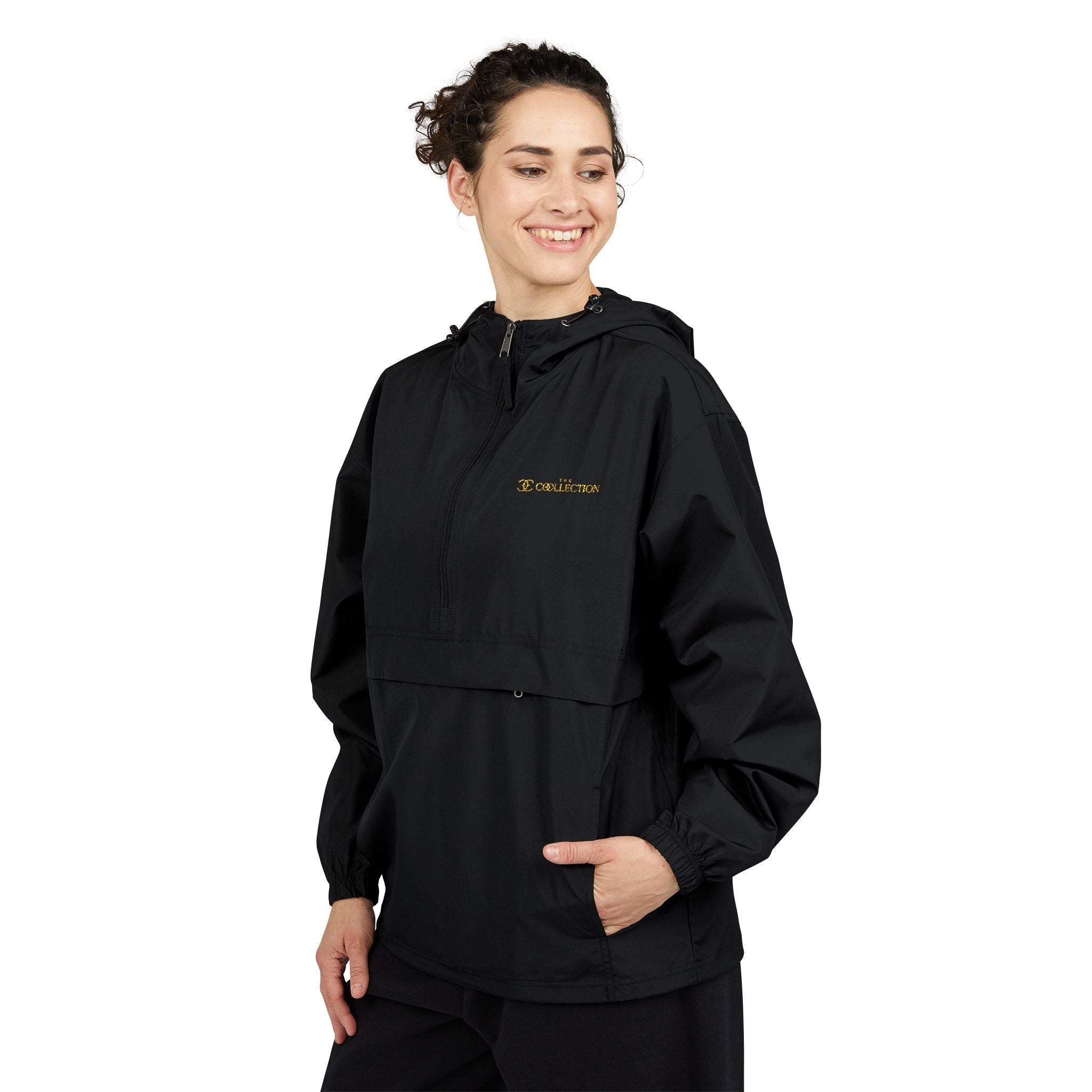 Packable Anorak Jacket — Small Yellow Butterfly Graphic