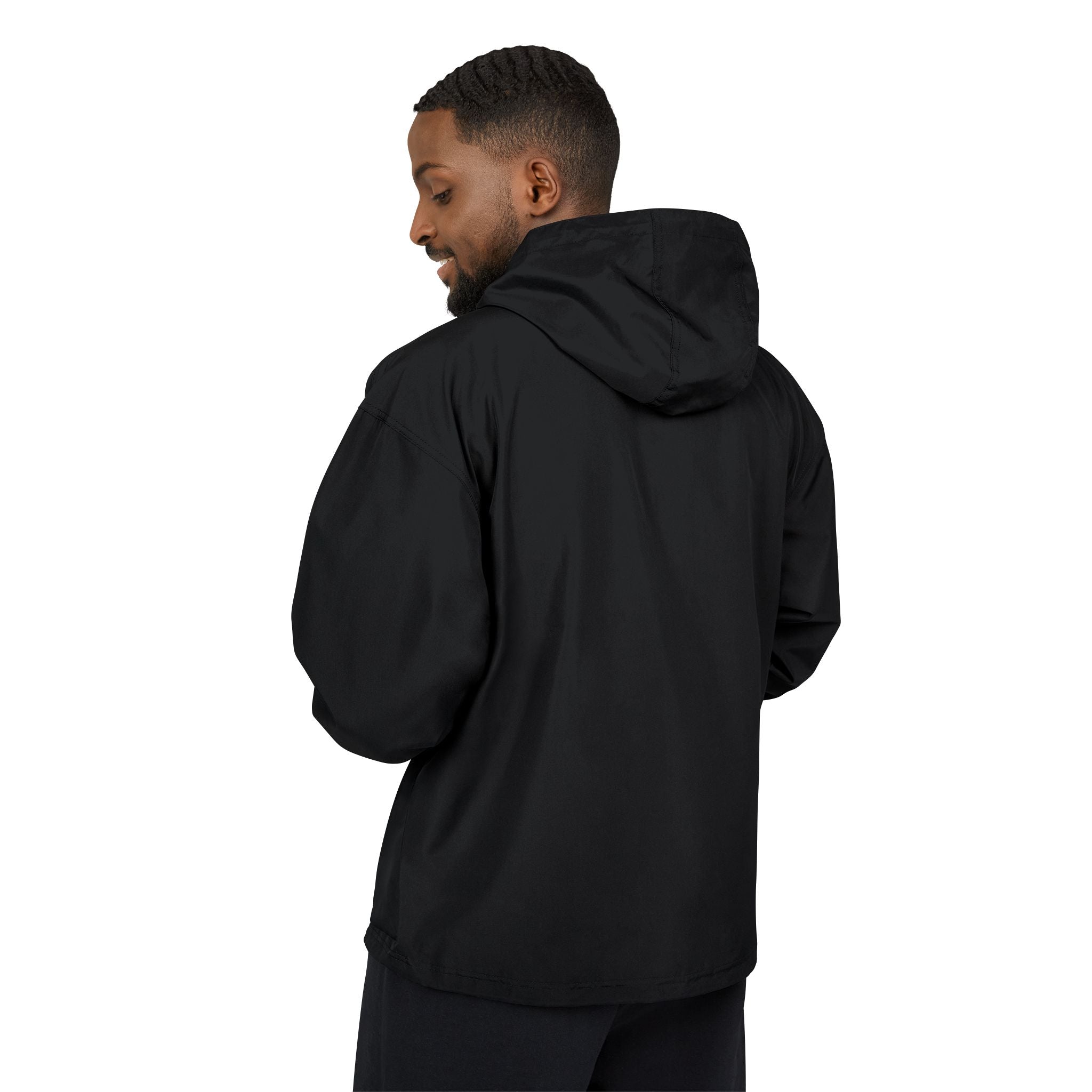 Packable Anorak Jacket — Small Yellow Butterfly Graphic