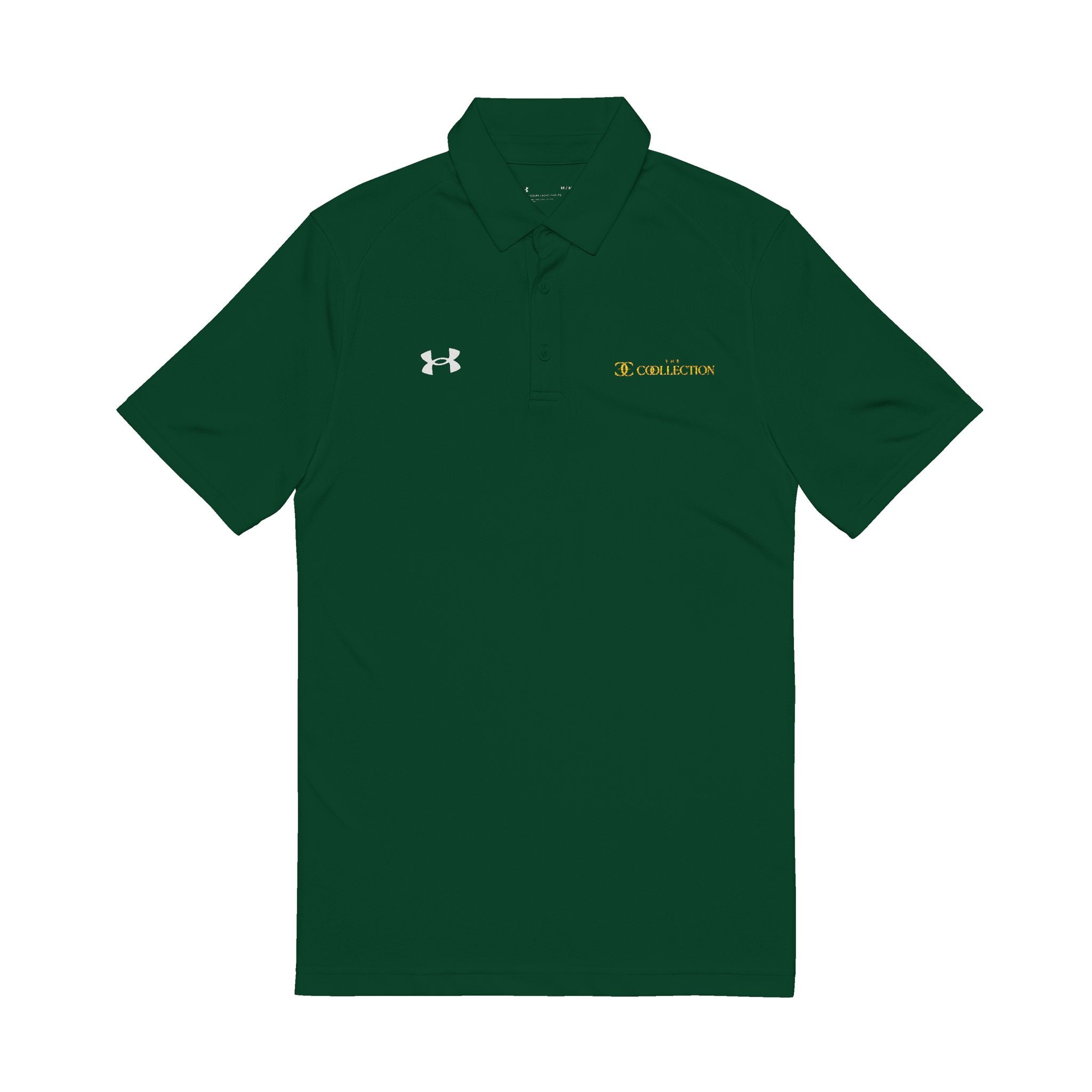 Embroidered White Polo Shirt – Under Armour Men's Golf & Performance Polo