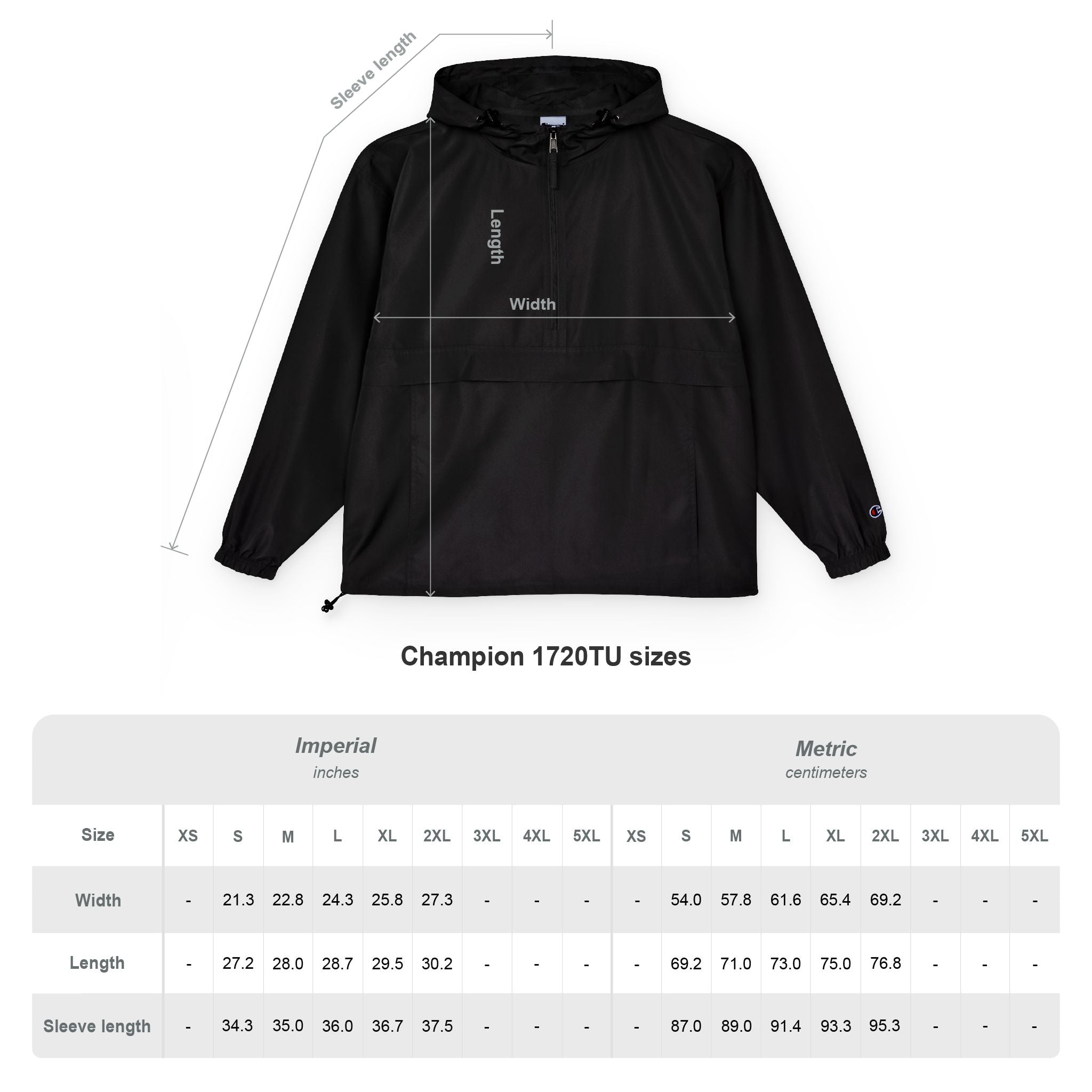 Packable Anorak Jacket — Small Yellow Butterfly Graphic
