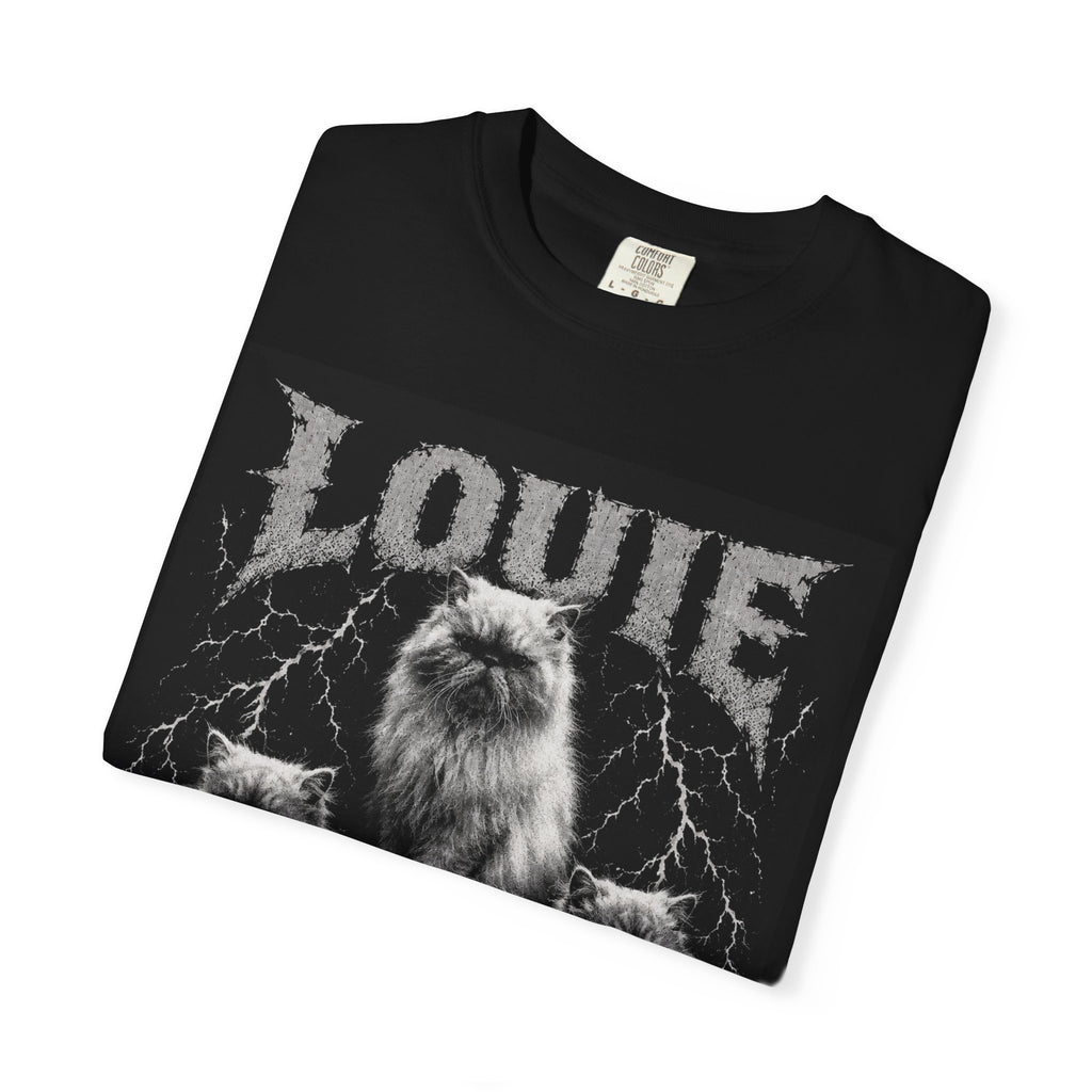 Bootleg  'Louie' Vintage Metal Cats Graphic T-Shirt