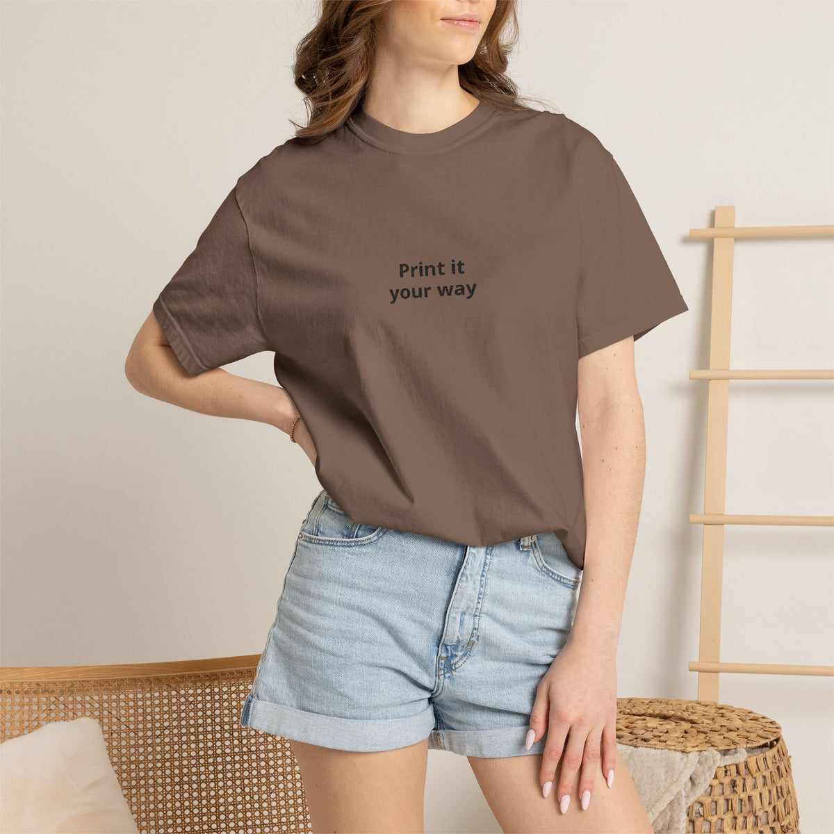 Print It Your Way T-Shirt — Minimalist Custom Text Tee