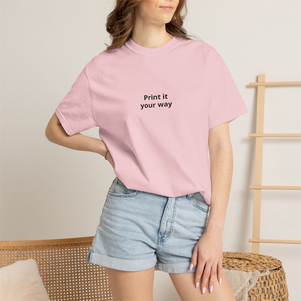 Print It Your Way T-Shirt — Minimalist Custom Text Tee
