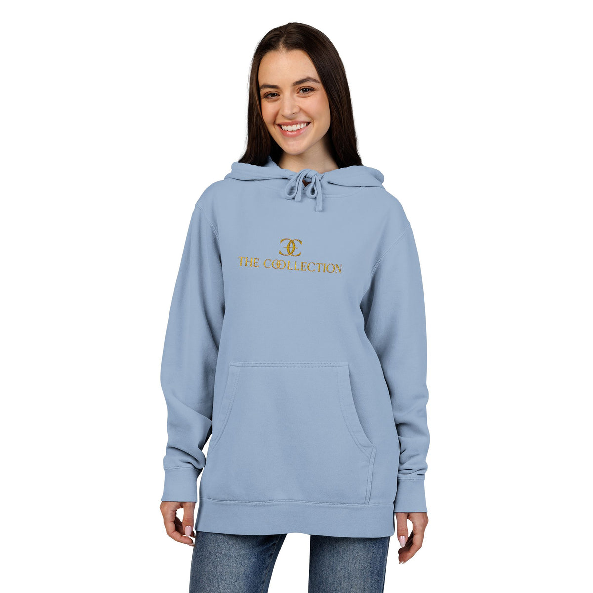 Ladies  'Good Vibes' Pigment-Dyed Hoodie
