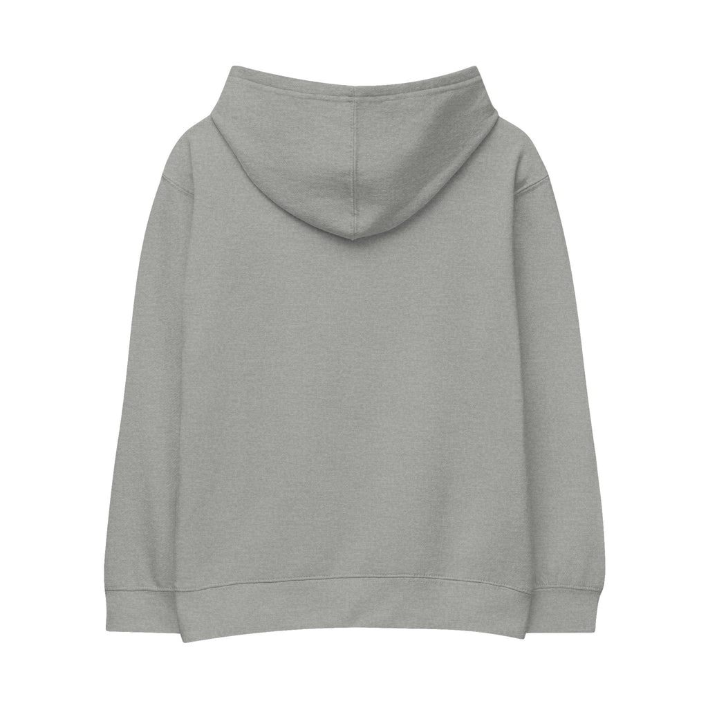 Kids Embroidered 'Be Kind' Fleece Hoodie — Soft White Pullover for Children