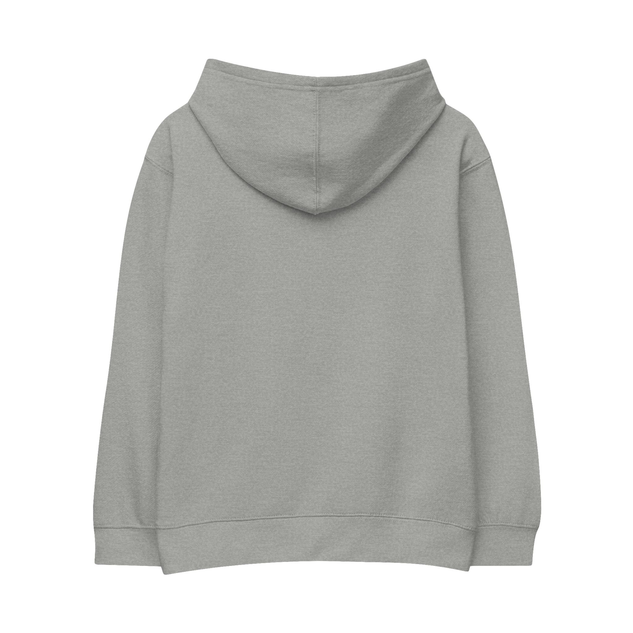 Kids Embroidered 'Be Kind' Fleece Hoodie — Soft White Pullover for Children