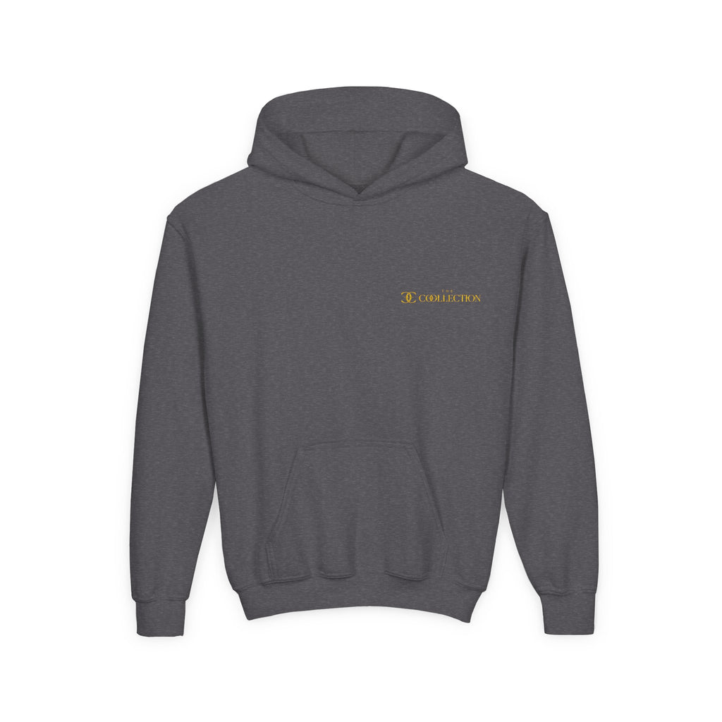 Youth Hoodie with Minimal 'O' Chest Logo – Cozy Everyday Kids Pullover