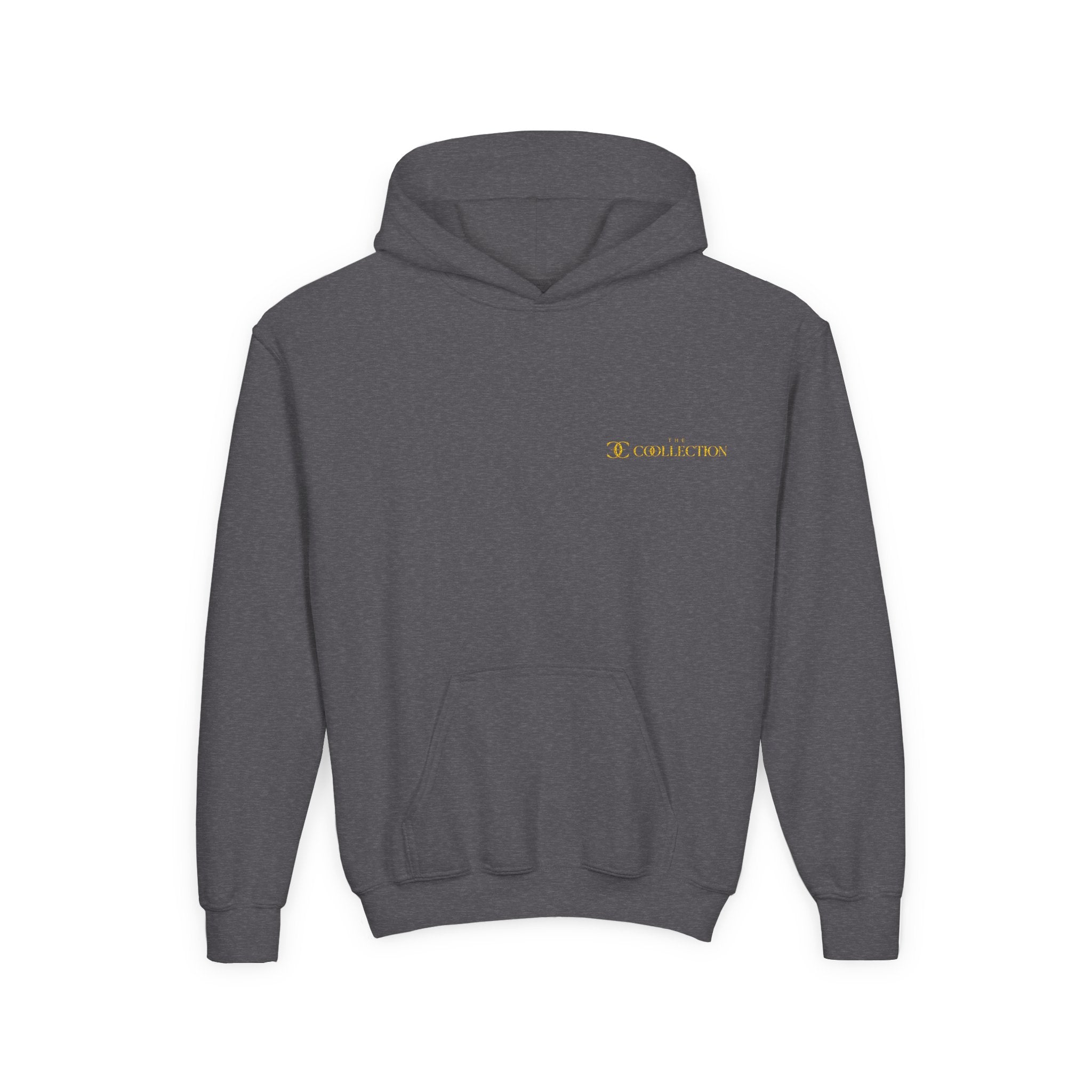 Youth Hoodie with Minimal 'O' Chest Logo – Cozy Everyday Kids Pullover